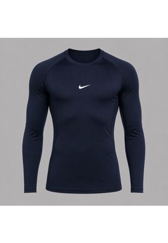 Camiseta Nike Hombre M Np Dri-Fit Tight Top Ls - Azul Nike