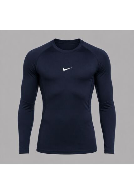Camiseta Nike Hombre M Np Dri-Fit Tight Top Ls - Azul