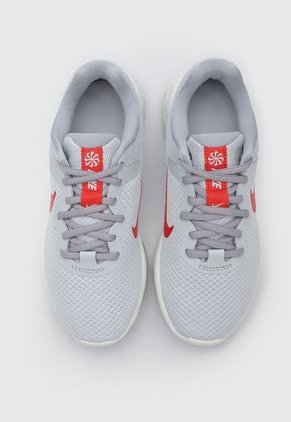 Tenis Running Gris-Rojo-Blanco Nike Revolution 6 NN