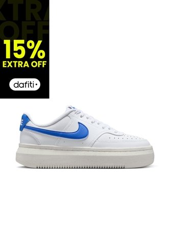 Tenis Nike W Court Vision Alta Ltr Mujer-Blanco/Azul Nike