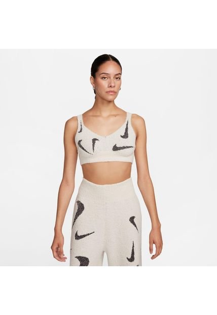 Top Mujer Nike Sportswear Phoenix Cozy Bouclé Blanco