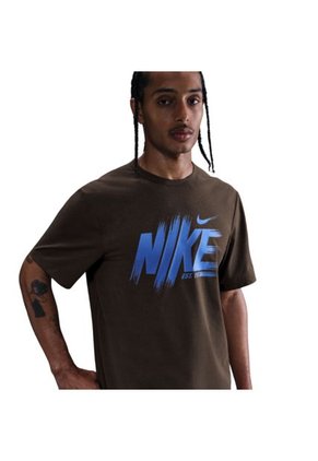 Camiseta Nike M Nk Df Uv Hyverse Ss Gfx Hombre-Cafe