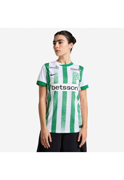 Nike Camiseta Nike Mujer Atlético Nacional Local 2025 Verde-Blanco Camiseta
