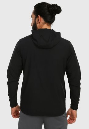 Hoodie Negro Nike Run Stripe