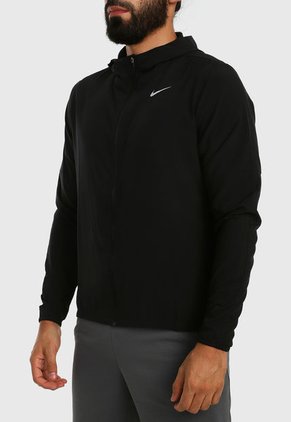 Hoodie Negro Nike Run Stripe