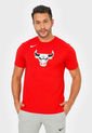 Camiseta Rojo-Blanco-Negro Nike Chicago Bulls Mixtape Logo de Nike