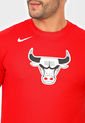 Camiseta Rojo-Blanco-Negro Nike Chicago Bulls Mixtape Logo de Nike