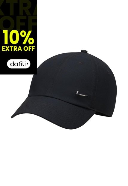 Gorra Nike Dri Fit Club Metal Swoosh-Negro