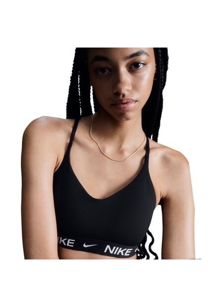 Top Nike Indy Lgt Spt Bra Mujer-Negro