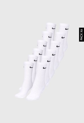 Medias X6 Blanco-Negro Nike Everyday Cushioned