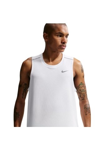 Camiseta Sin Mangas Nike Df Miler Tank Top Hombre-Blanco Nike