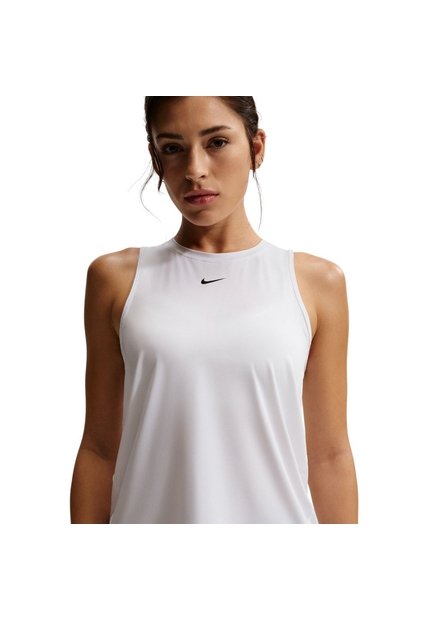 Camiseta Sin Mangas Nike One Classic Df Tank Mujer-Blanco