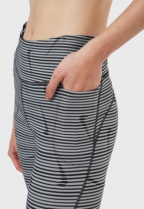 Leggings Gris-Negro Nike Mid-Rise 7/8 Pocket