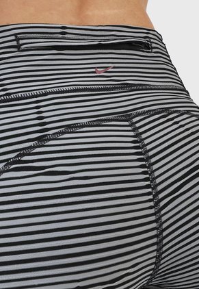 Leggings Gris-Negro Nike Mid-Rise 7/8 Pocket