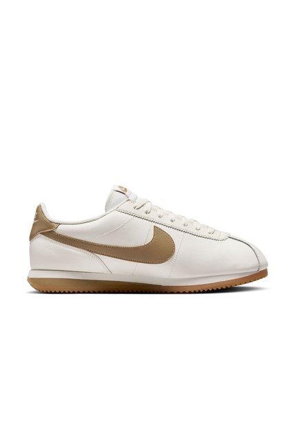 Tenis Nike Cortez Leather Hombre-Blanco/Café