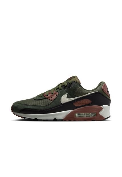 Tenis Hombre Nike Air Max 90 Verde Oscuro