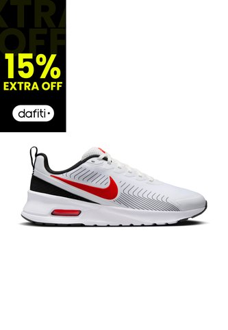 Tenis Nike Air Max Nuaxis Hombre-Blanco/Rojo Nike