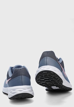 Tenis Running Azul-Rosa-Blanco Nike Revolucion 6NN