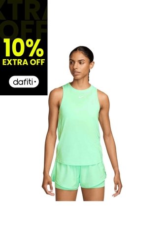 Camiseta Sin Mangas Nike One Classic Df Tank Mujer-Verde Nike