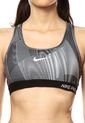 Top Negro/Gris/Blanco Nike Pro Clsc Pad Frquency Bra de Nike
