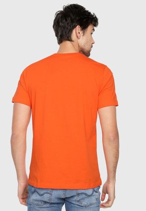 Camiseta Naranja-Blanco Nike Club