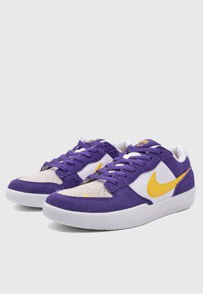 Tenis Lifestyle Blanco-Púrpura-Amarillo Nike SB Force 58