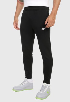 Pantalón Negro-Blanco Nike Sportswear Club Fleece