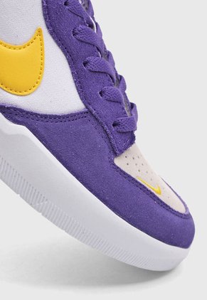 Tenis Lifestyle Blanco-Púrpura-Amarillo Nike SB Force 58