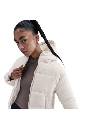 Chaqueta Nike Sportswear Classic Puffer Mujer-Beige