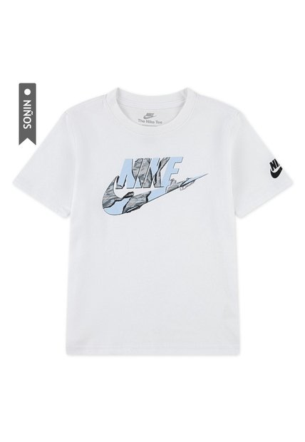 Camiseta Nike Nkb Unwrapped Futura Niño-Blanco