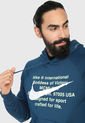 Hoodie Azul-Blanco Nike Swoosh po f de Nike