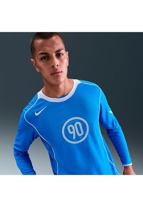 Camiseta Nike Total 90 Manga Larga - Azul