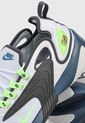 Tenis Blanco-Azul-Negro-Verde Nike Zoom 2K de Nike