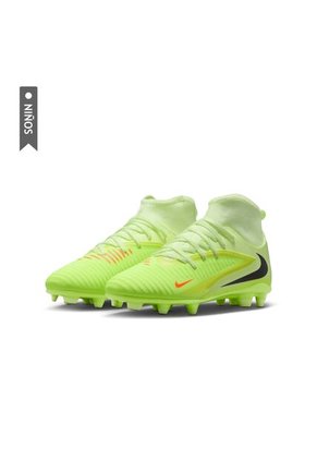 Guayos Nike Jr Phantom 6 High Club Fg Mg Niño-Verde