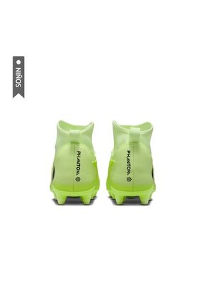 Guayos Nike Jr Phantom 6 High Club Fg Mg Niño-Verde
