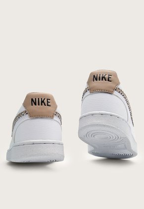 Tenis Lifestyle Blanco-Salmón-Negro Nike Court Vision Low