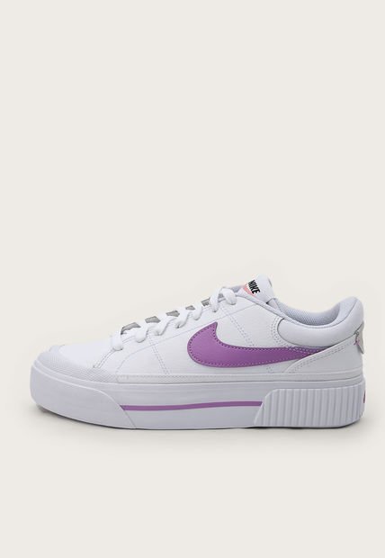 Tenis Lifestyle Blanco-Violeta Nike Court Legacy Lift