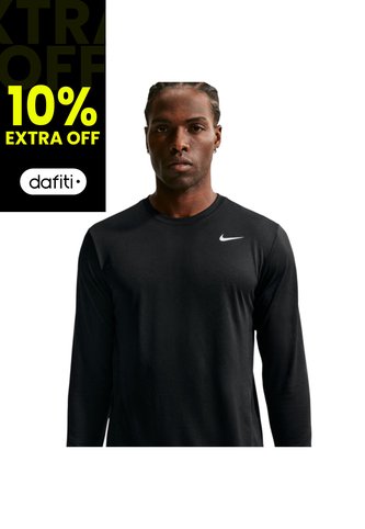 Camiseta Manga Larga Nike Legend Hombre-Negro Nike