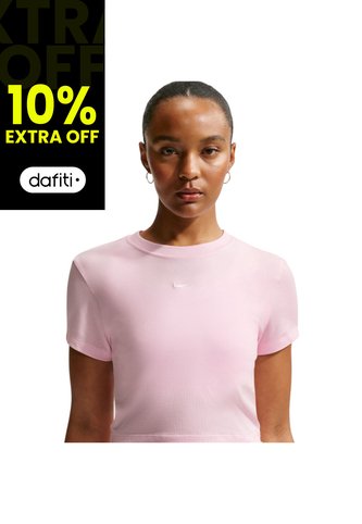Camiseta Nike Sportswear Chill Knit Mujer-Rosa Nike