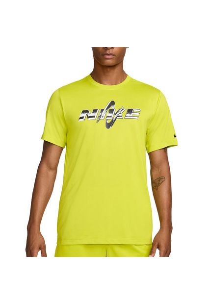 Camiseta Nike M Df Tee Rlgd Gfx-Verde