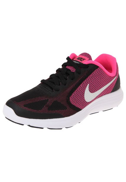 tenis nike negro con fucsia