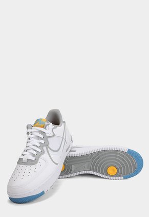 Tenis Lifestyle Blanco-Gris-Azul Nike Air Force 1 React-AF1