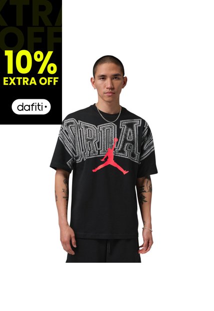 Camiseta Nike Jordan Graphic Hombre-Negro