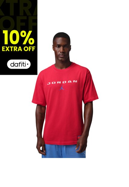 Camiseta Nike Jordan Brooklyn Hombre-Rojo