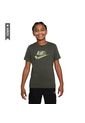 Camiseta Nike K Nsw Tee Club Ssnl Camo Niño-Verde de Nike