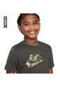 Camiseta Nike K Nsw Tee Club Ssnl Camo Niño-Verde de Nike