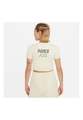 Camiseta Mujer Nike Air Top Crop - Cream - Beige