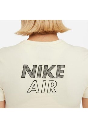 Camiseta Mujer Nike Air Top Crop - Cream - Beige
