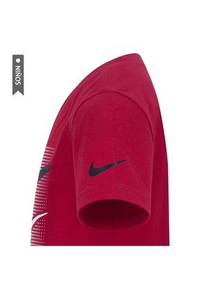 Conjunto Deportivo Nike Swoosh Niños-Negro/Rojo