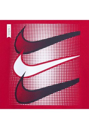 Conjunto Deportivo Nike Swoosh Niños-Negro/Rojo